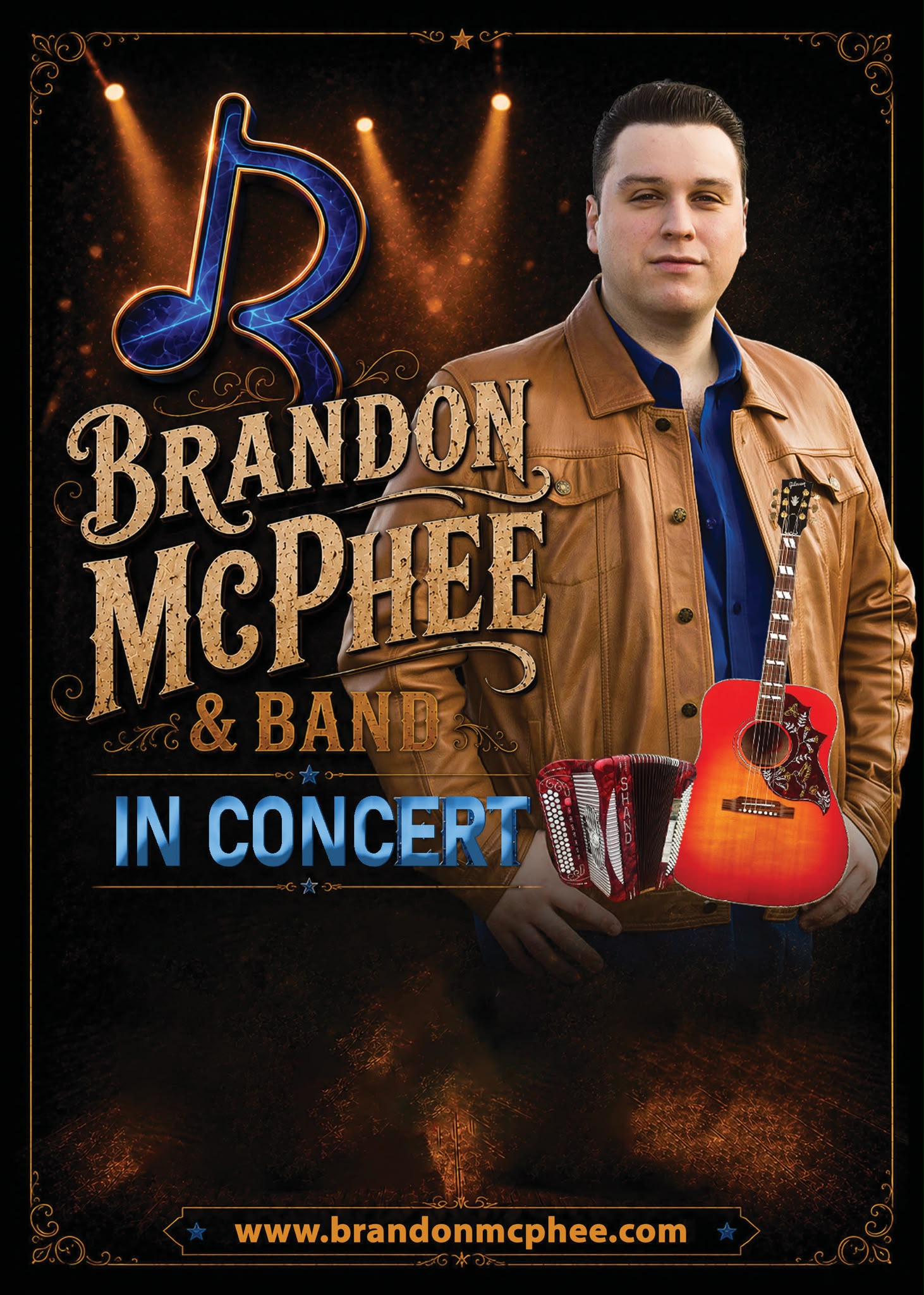 Brandon McPhee performing live